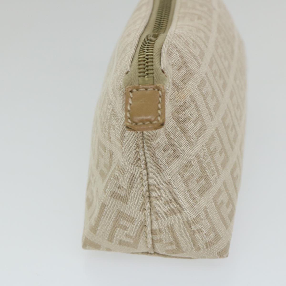 FENDI Zucchino Canvas Pouch Beige yk9285