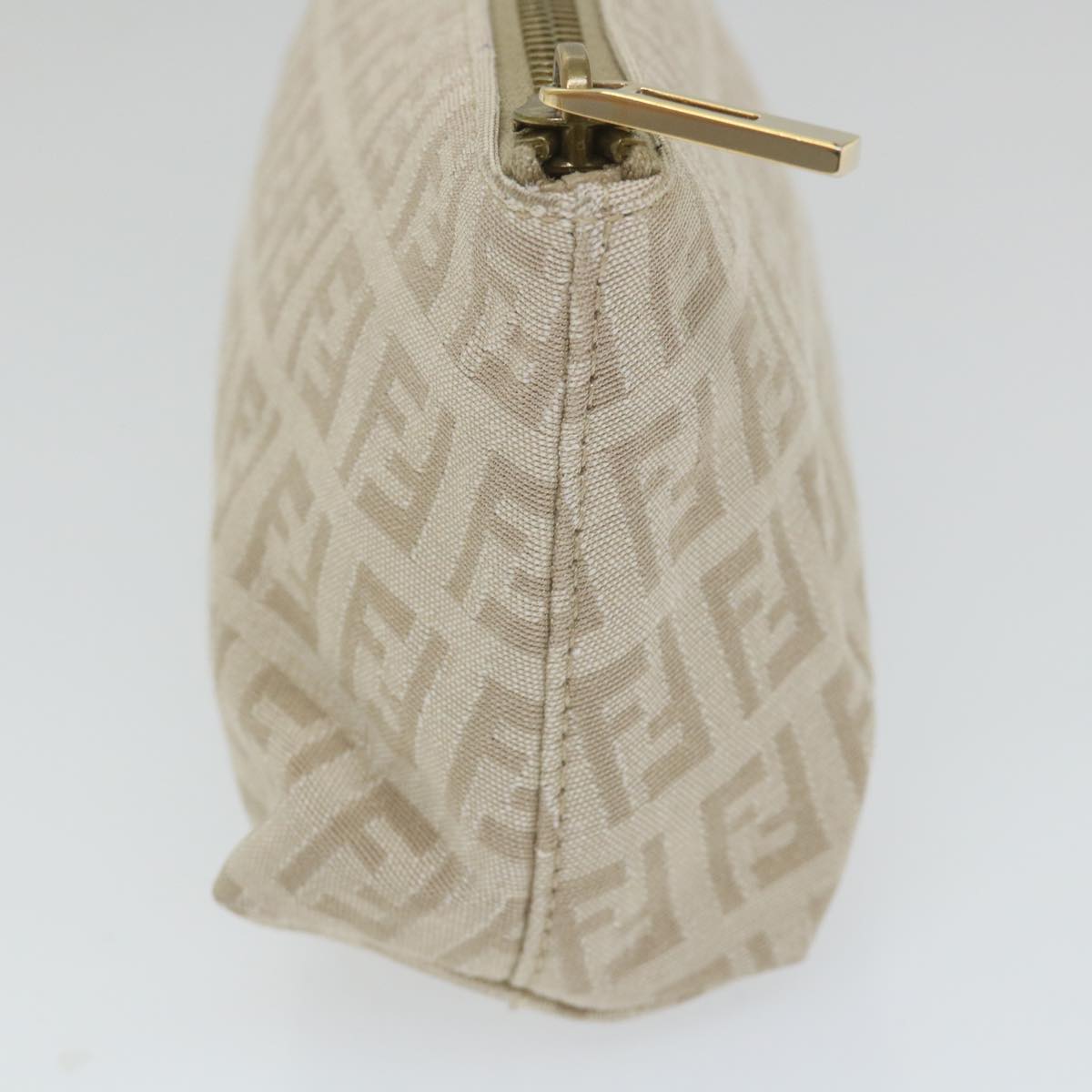 FENDI Zucchino Canvas Pouch Beige yk9285