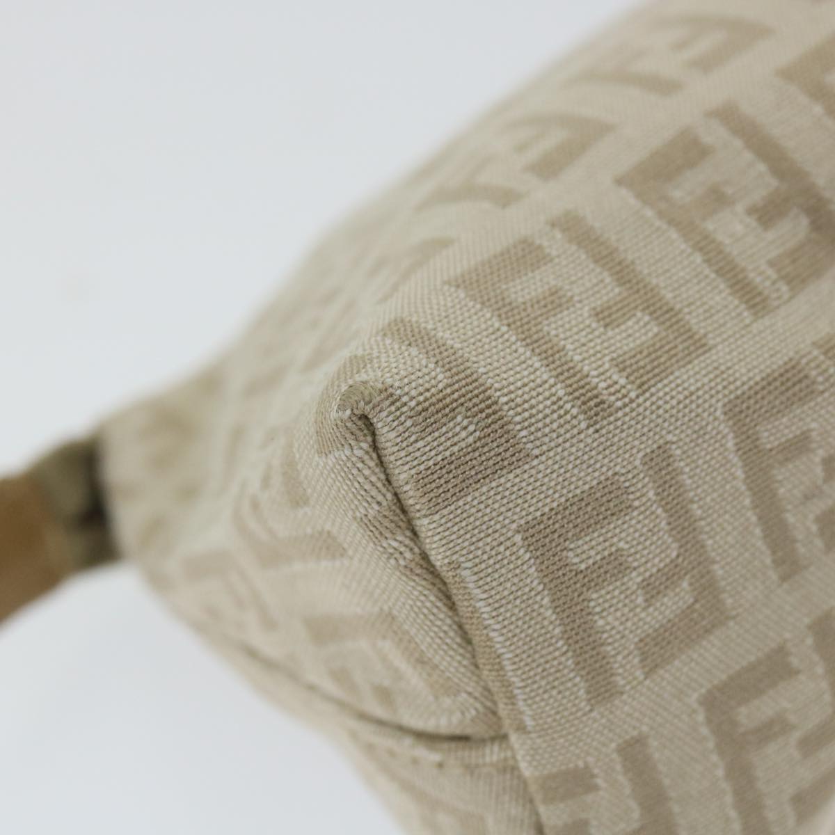 FENDI Zucchino Canvas Pouch Beige yk9285