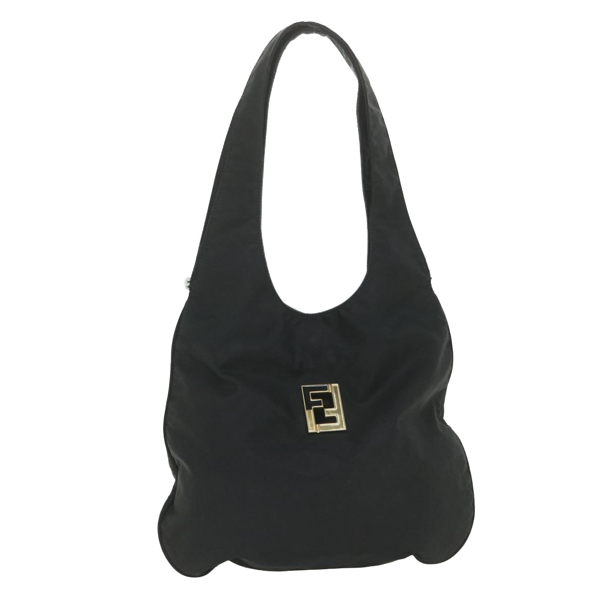 FENDI Shoulder Bag Nylon Black yk9321