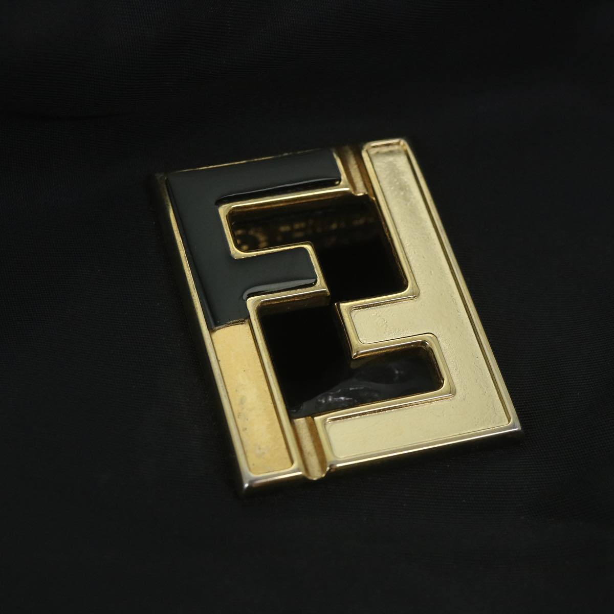 FENDI Shoulder Bag Nylon Black yk9321