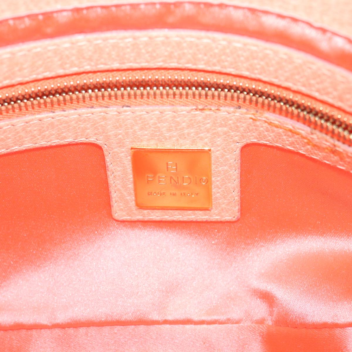 FENDI Mamma Baguette Shoulder Bag Leather Pink 2373 26725 018 yk9474