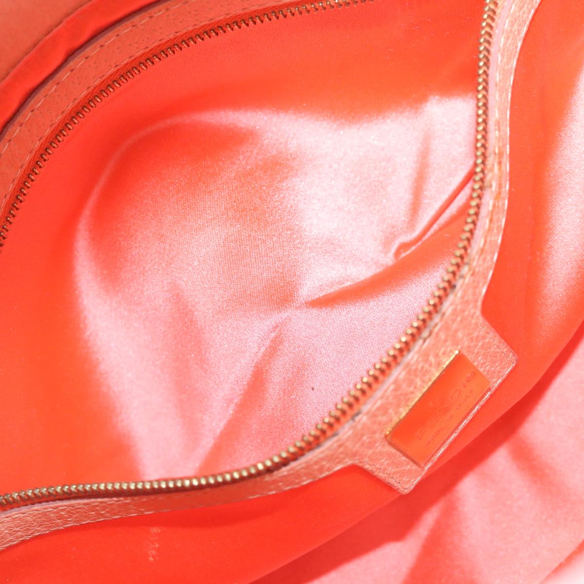 FENDI Mamma Baguette Shoulder Bag Leather Pink 2373 26725 018 yk9474