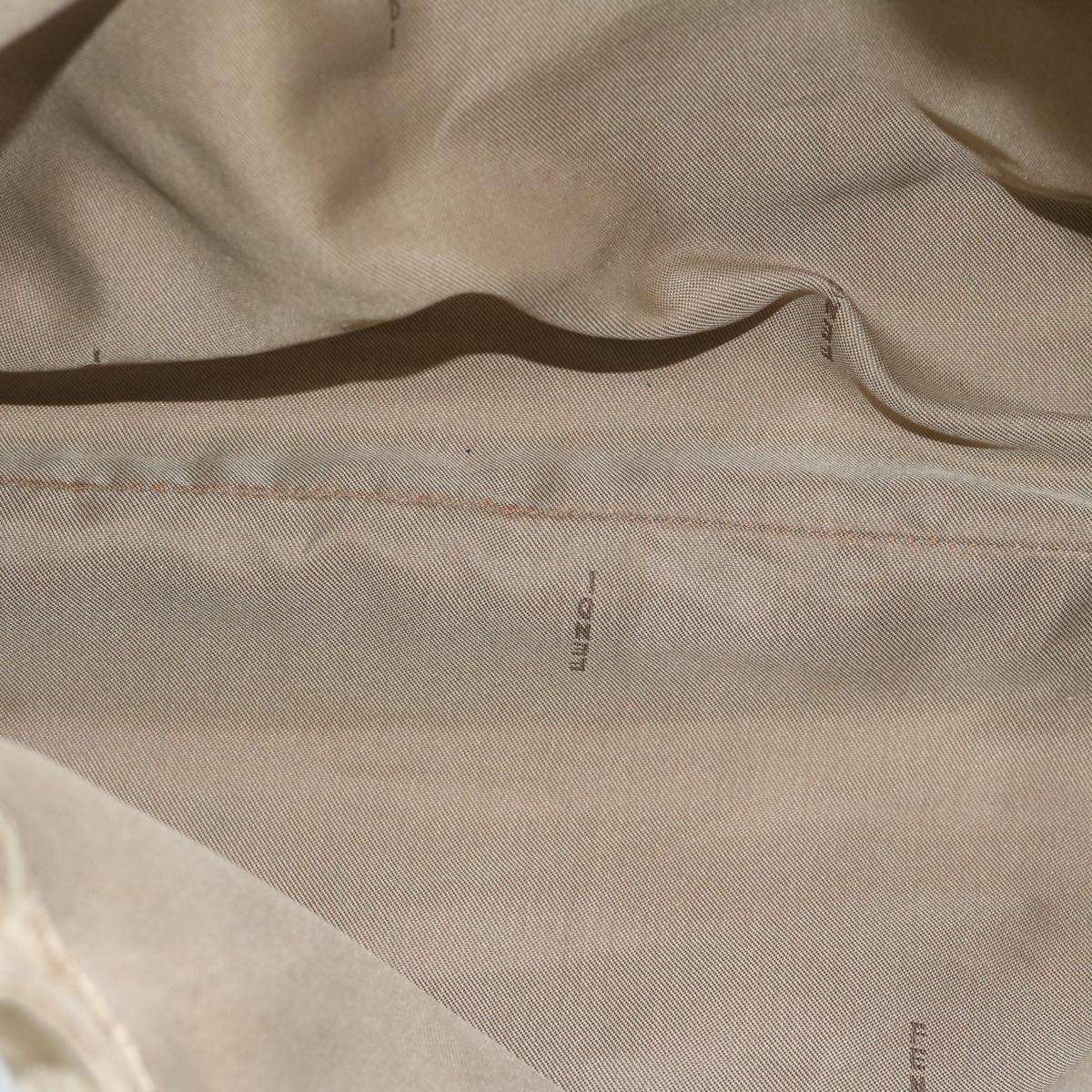 FENDI Zucchino Canvas Shoulder Bag Beige yk9541