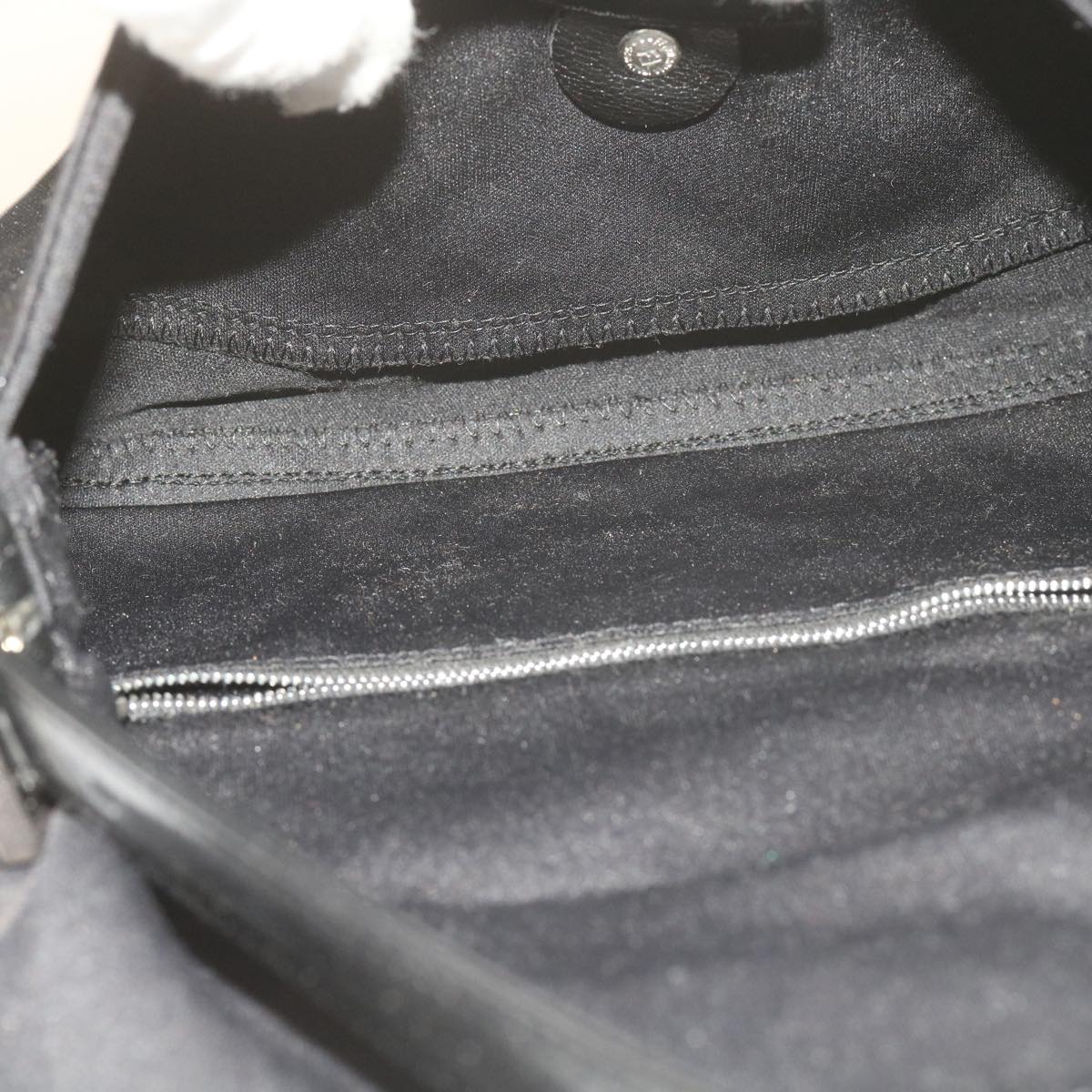 FENDI Mamma Baguette Shoulder Bag Nylon Black yk9545