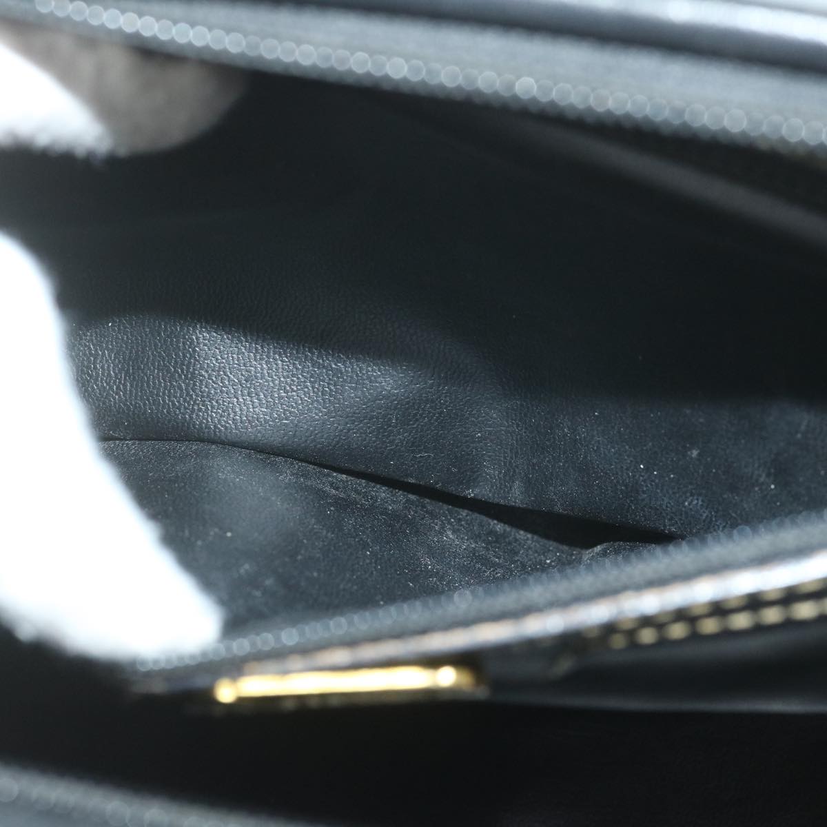 FENDI Zucca Canvas Boston Bag Black Brown yk9674