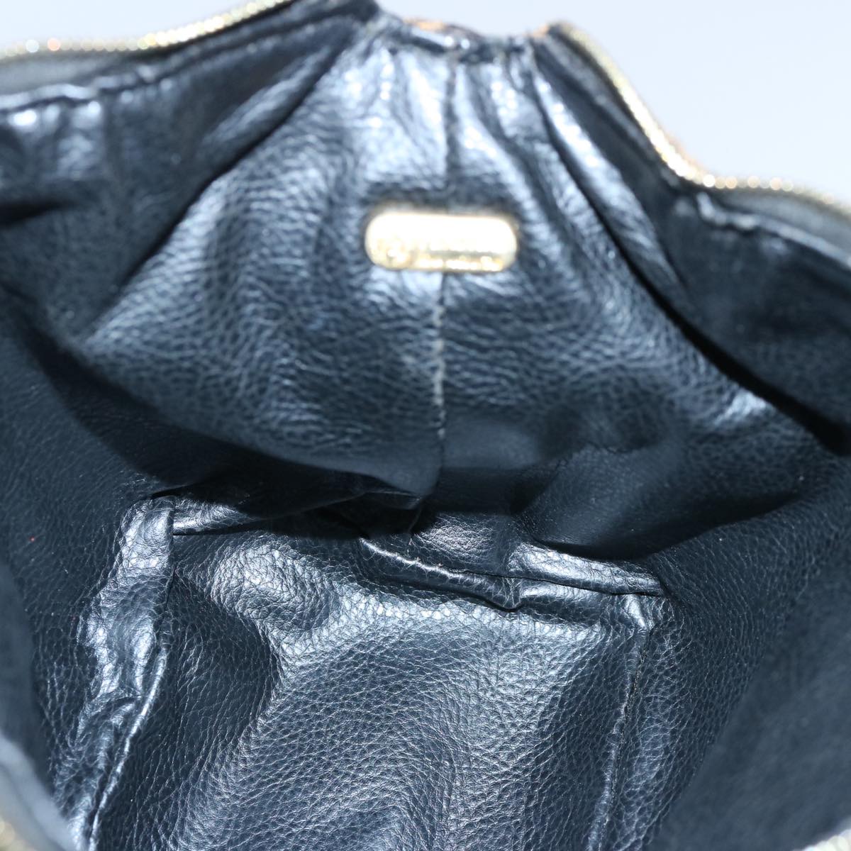 FENDI Hand Pouch Canvas Brown yk9727