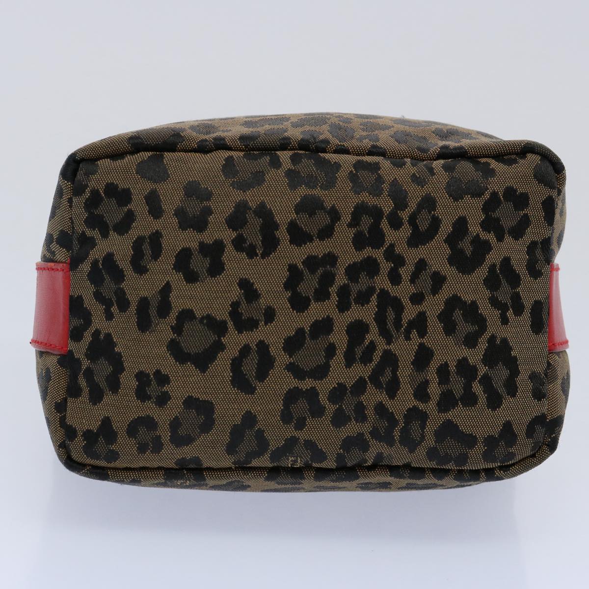 FENDI Hand Pouch Canvas Brown yk9727