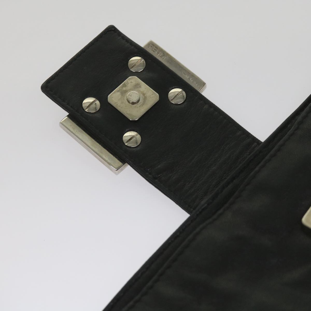 FENDI Shoulder Bag Leather Black 2354 26685 008 yk9728
