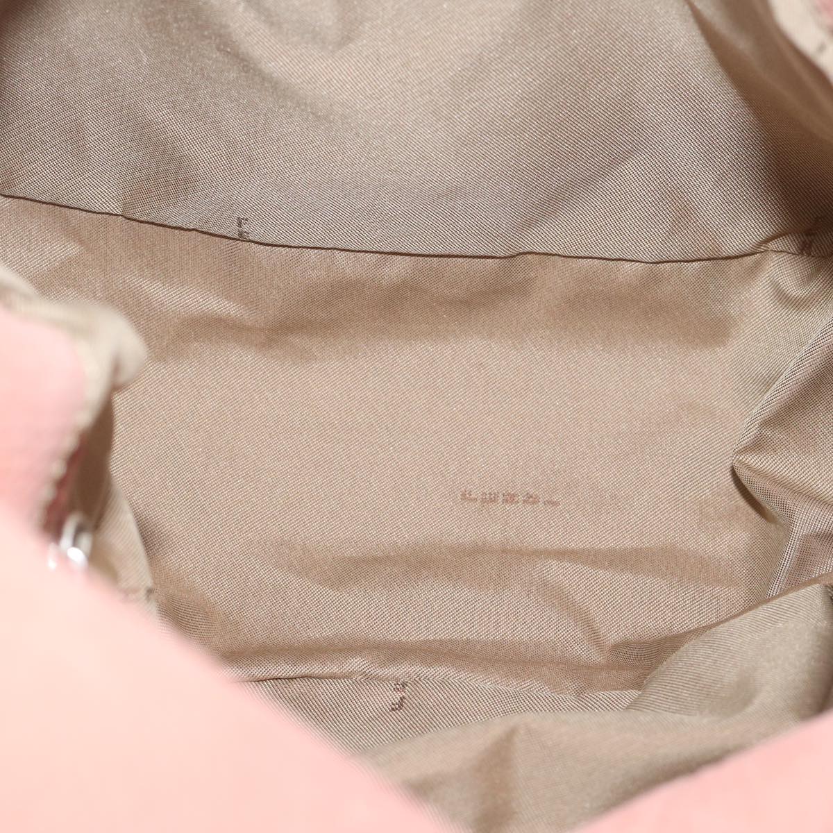 FENDI Mamma Baguette Shoulder Bag Leather Pink yk9735