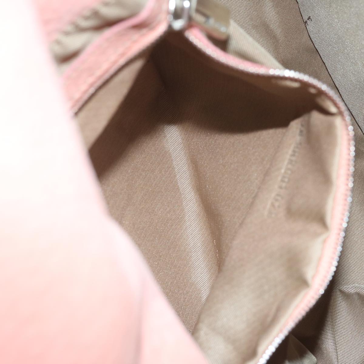 FENDI Mamma Baguette Shoulder Bag Leather Pink yk9735