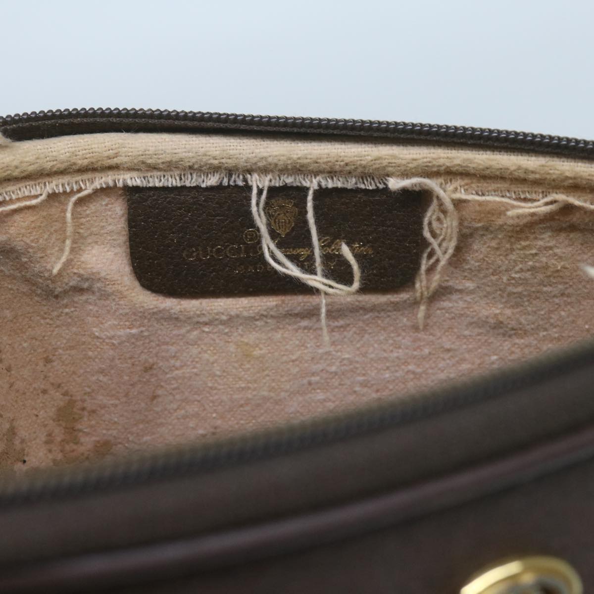 GUCCI GG Canvas Shoulder Bag PVC Beige yk9779