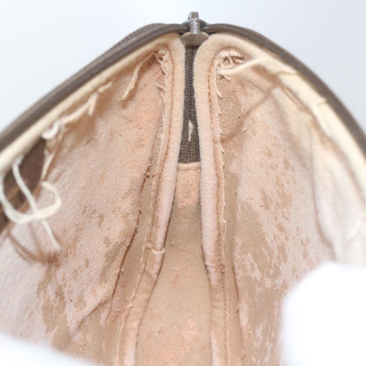 GUCCI GG Canvas Shoulder Bag PVC Beige yk9779