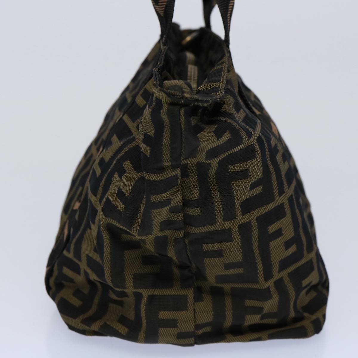 FENDI Zucca Canvas Hand Bag Brown yk9822