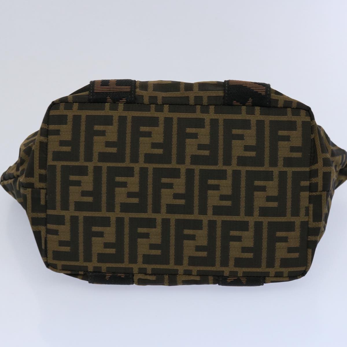 FENDI Zucca Canvas Hand Bag Brown yk9822