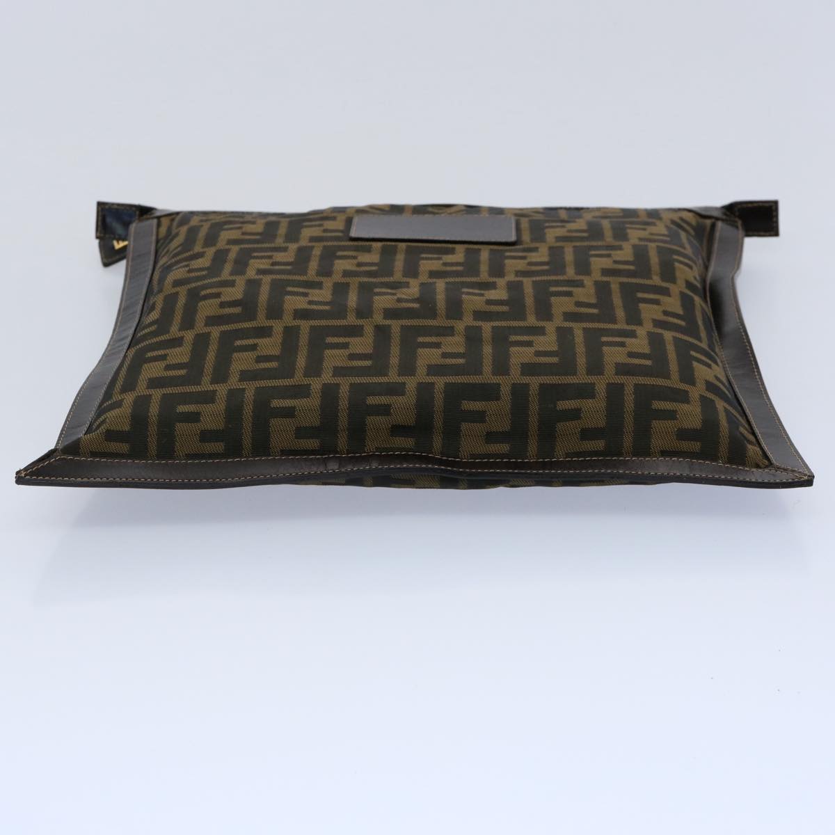 FENDI Zucca Canvas Clutch Bag Brown yk9827
