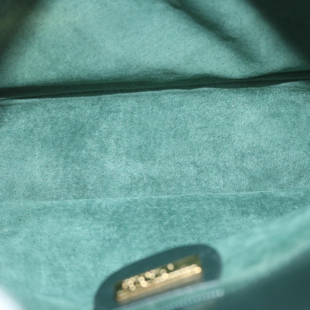 GUCCI Interlocking Shoulder Bag Leather Green 007 256 0084 yk9878