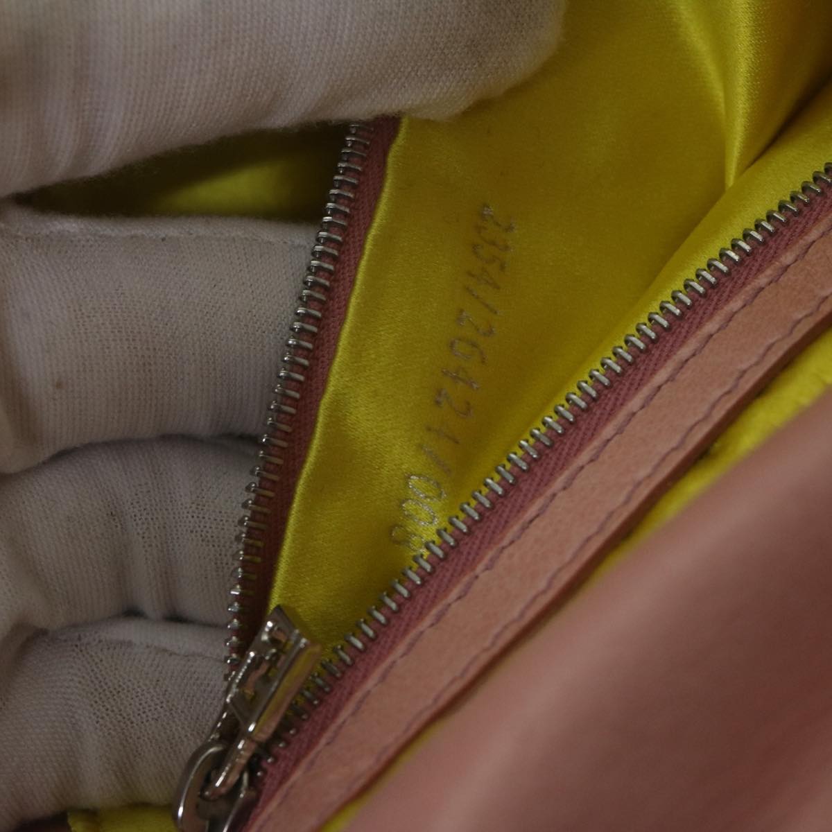 FENDI Mamma Baguette Shoulder Bag Leather Pink 2354 26424 008 yk9887