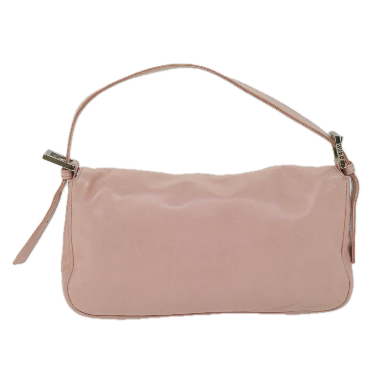 FENDI Mamma Baguette Shoulder Bag Leather Pink 2354 26424 008 yk9887
