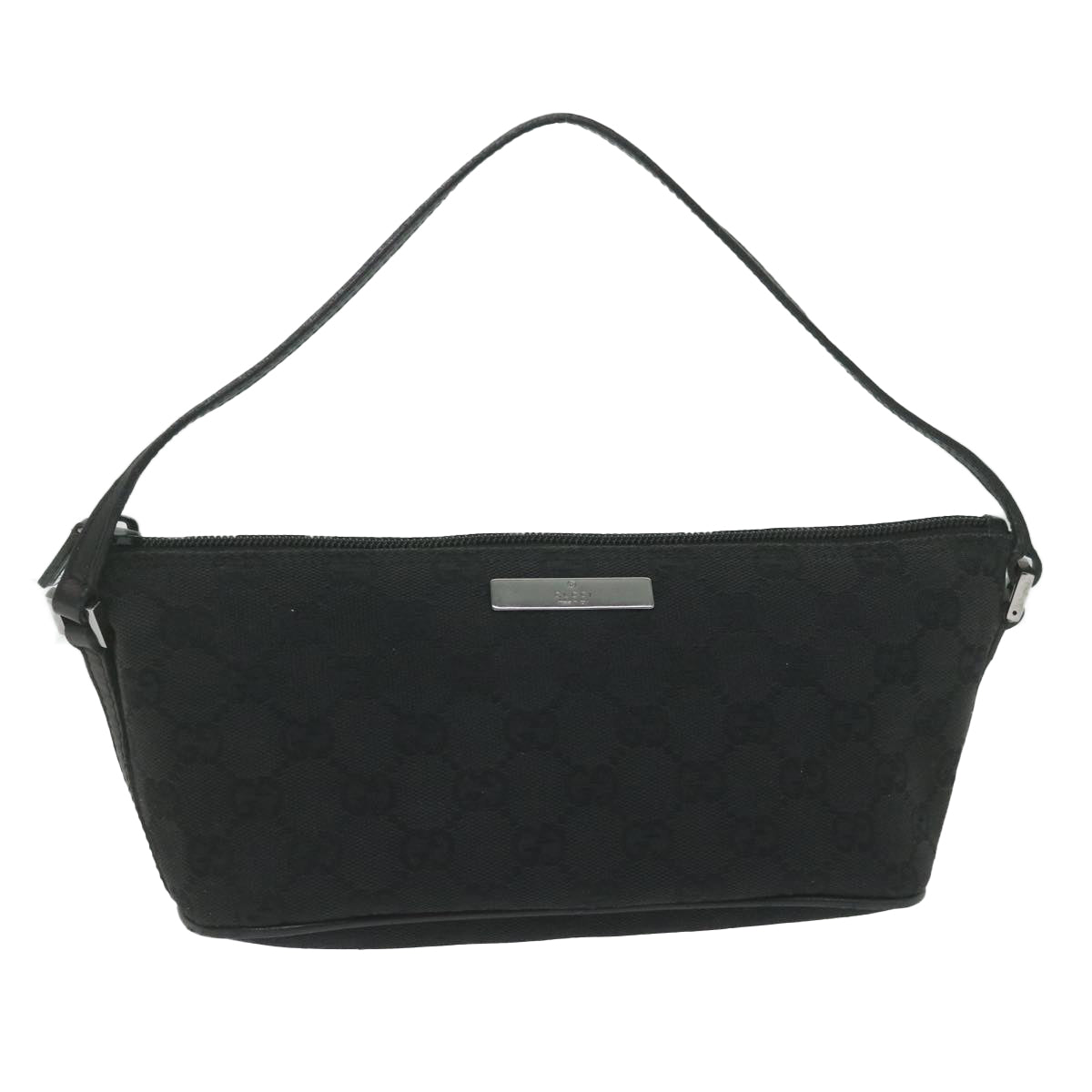 GUCCI GG Canvas Accessory Pouch Black 07198 yk9889