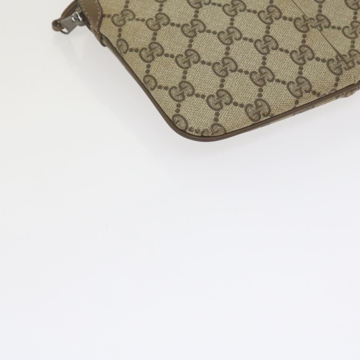 GUCCI GG Supreme Web Sherry Line Shoulder Bag Beige Red 904 02 047 yk9915
