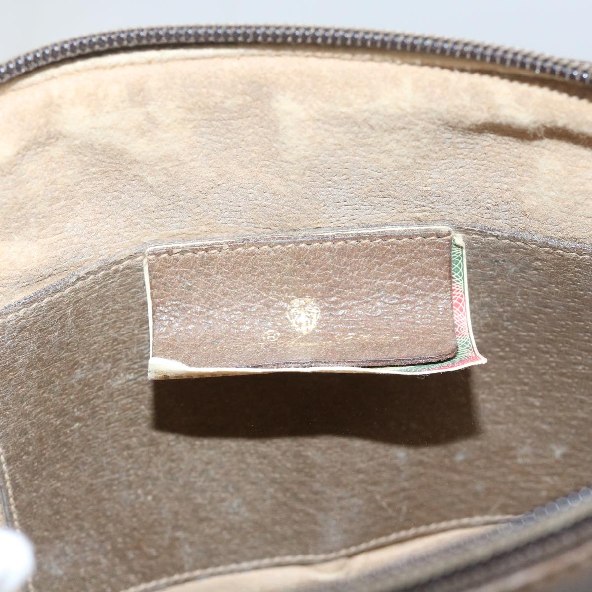 GUCCI GG Supreme Web Sherry Line Shoulder Bag Beige Red 904 02 047 yk9915