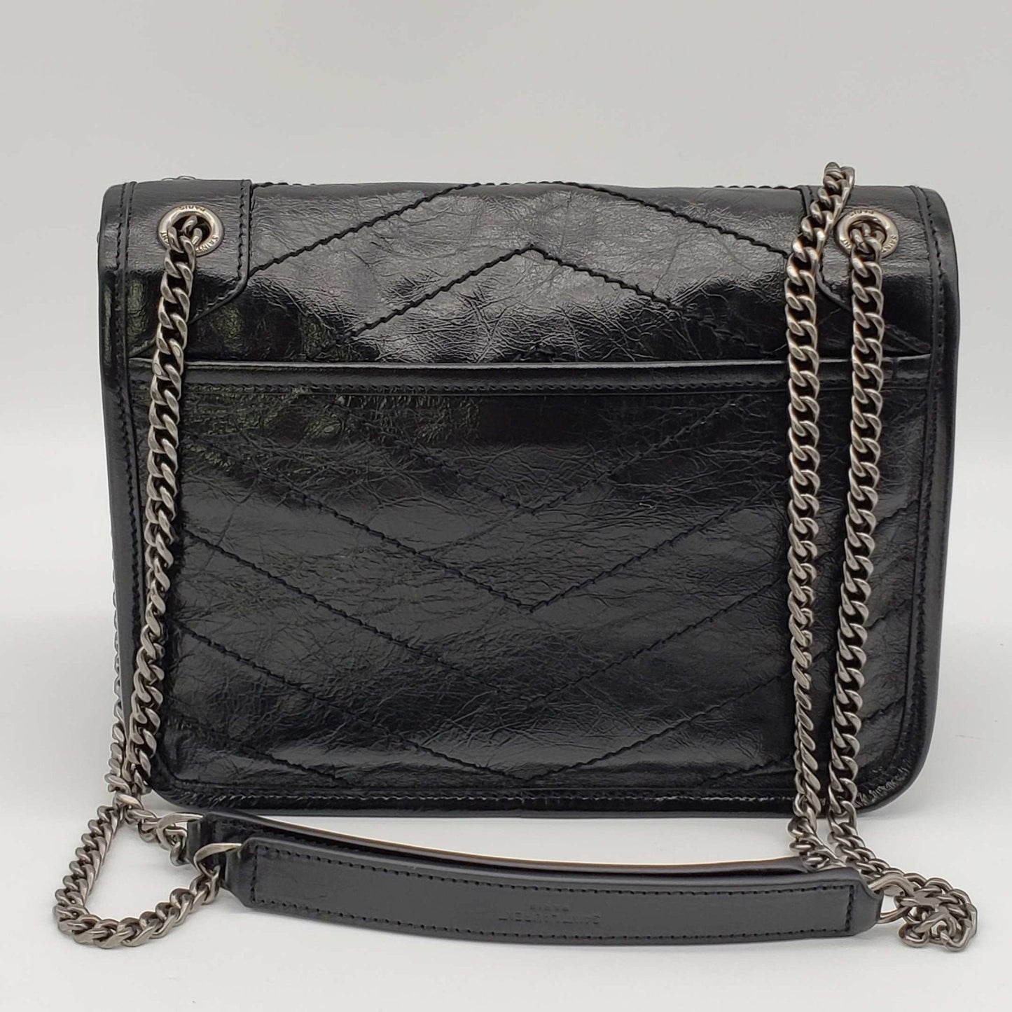 YSL Yves Saint Laurent Niki Leather Black Shoulder Bag