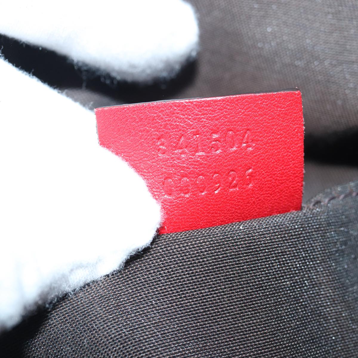 GUCCI Micro GG Canvas Guccissima Bag Leather Outlet 2way Red 341504 yt1004