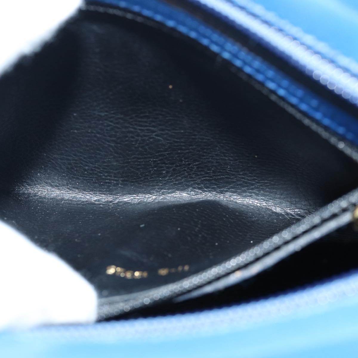 FENDI Shoulder Bag Leather Blue yt1008