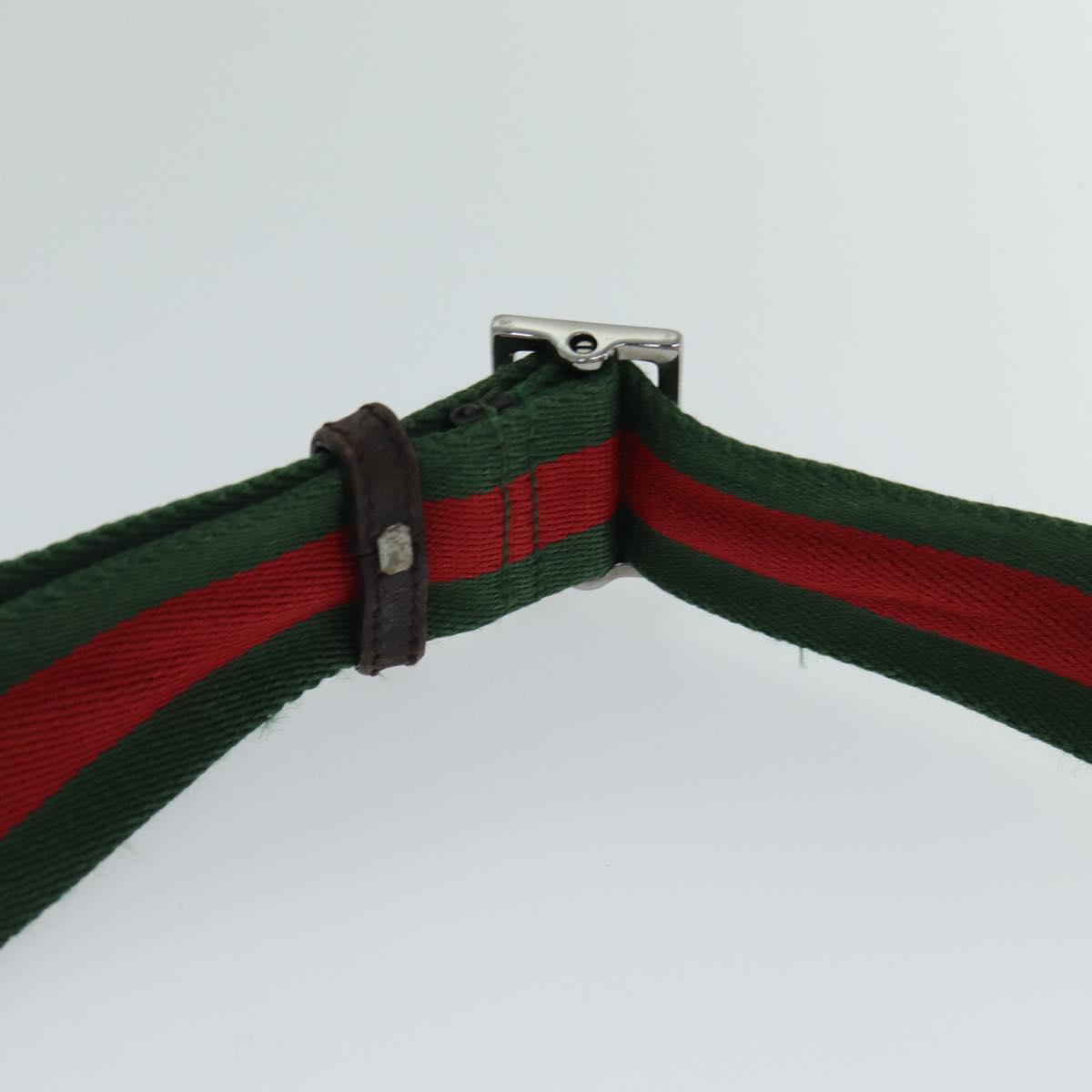 GUCCI Web Sherry Line GG Canvas Shoulder Bag Red Beige Green 189751 yt998