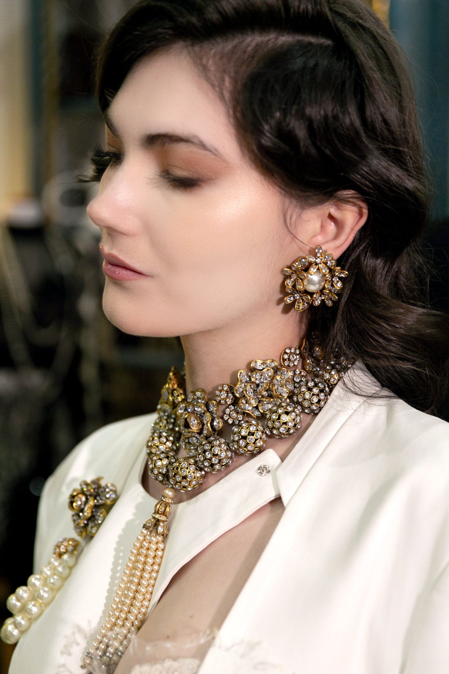 Collier camÃ©lia Chanel Haute Couture
